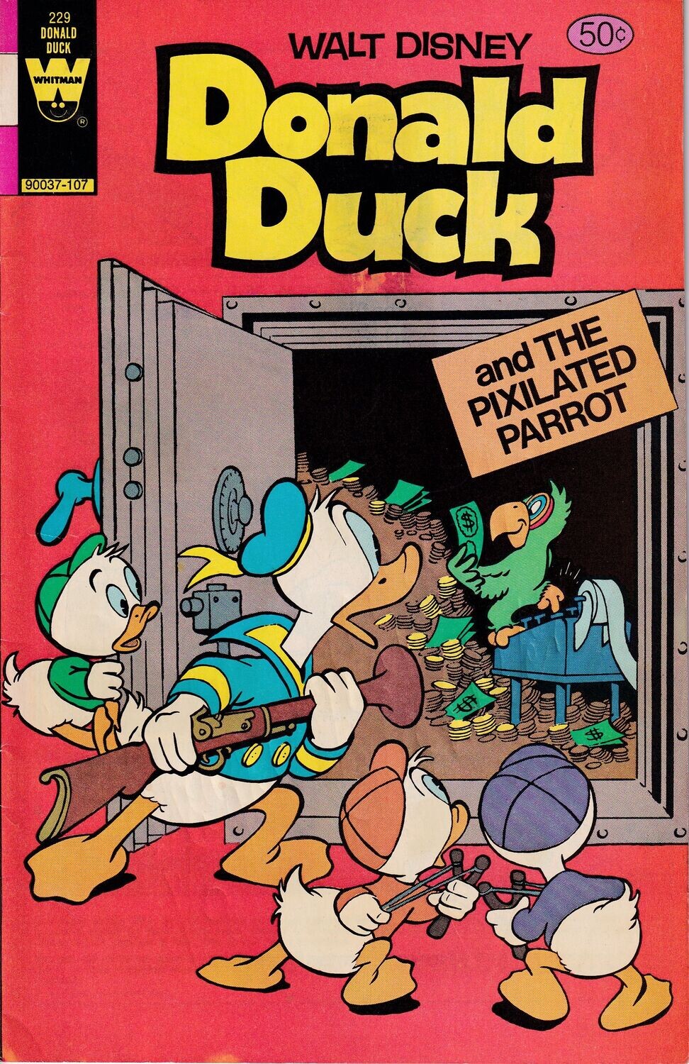 Donald Duck #229, Whitman, July 1981, 50¢ cover, Carl Barks&#39; Pixilated Parrot