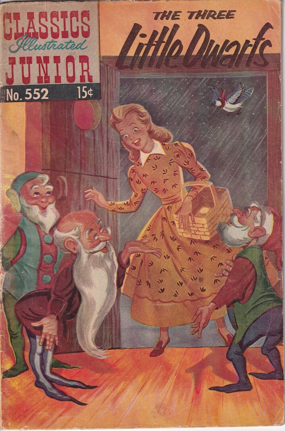 Classics Illustrated Junior #552 HRN 576 - Gilberton - The Three Little Dwarfs - November 1963, 15¢