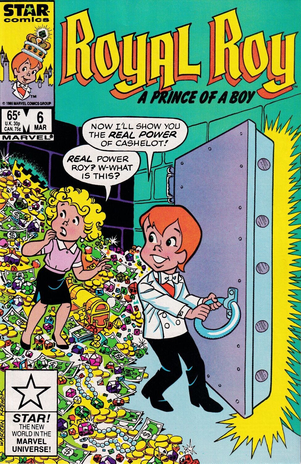 Royal Roy #1, Marvel Comics, March 1986, 65¢