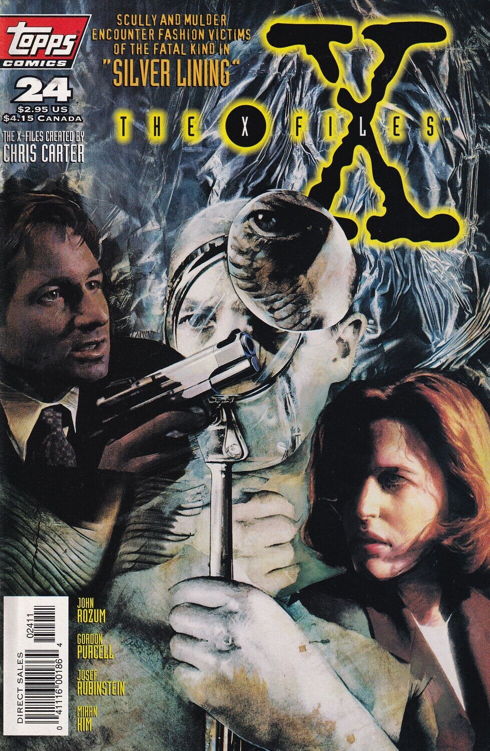 The X-Files #24 - Topps Comics - December 1996, $2.95 - Miran Kim