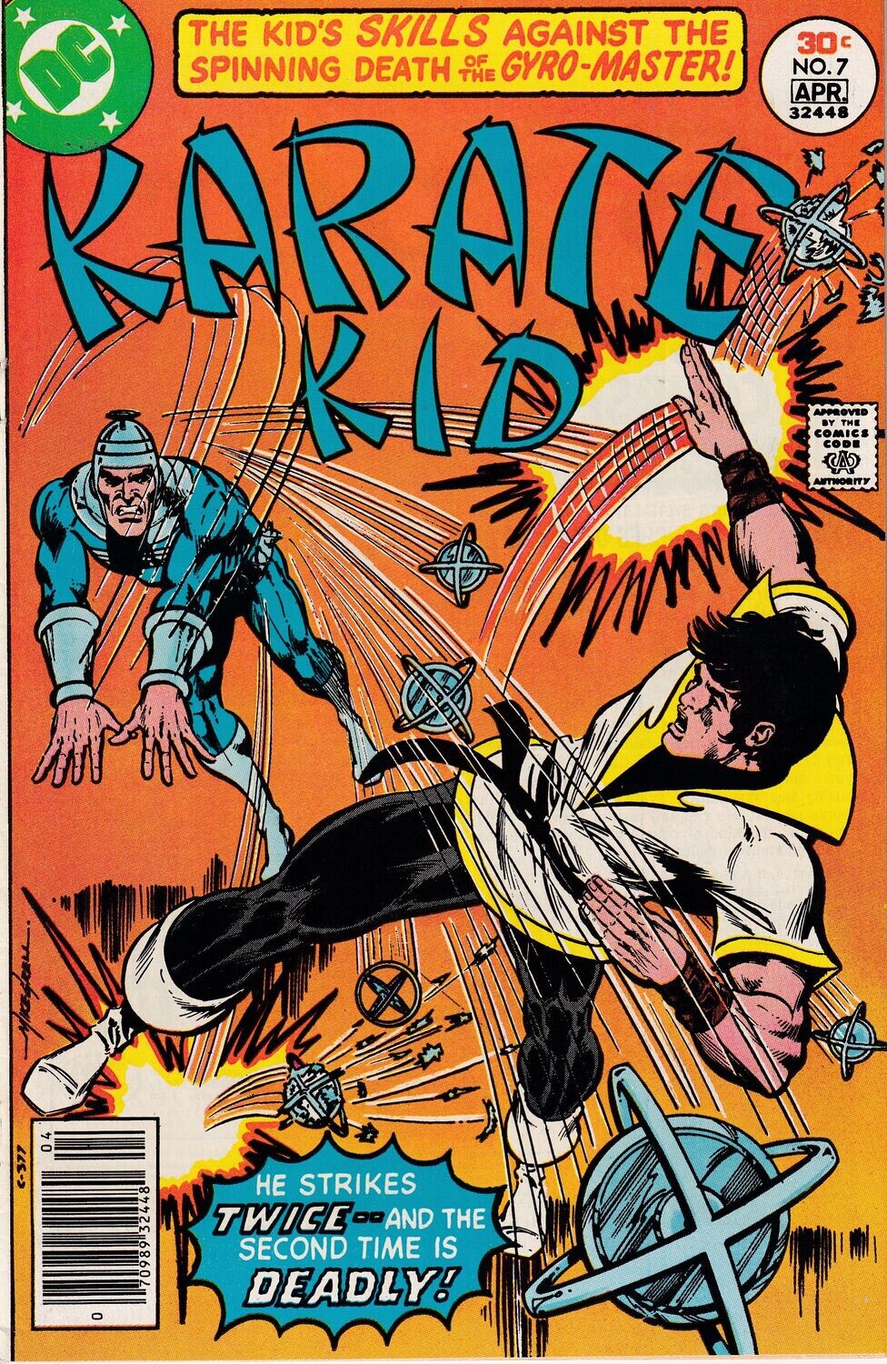 Karate Kid #7, DC Comics, March-April 1977, 30¢ cover, Mike Grell