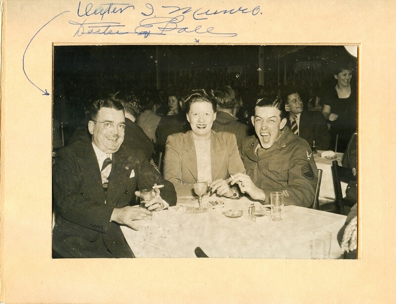 1945: Terrace Room (Newark) Souvenir Photo including an Army Air Corps Sergeant