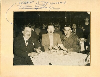 1945: Terrace Room (Newark) Souvenir Photo including an Army Air Corps Sergeant