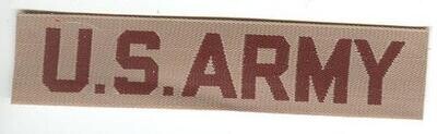 5 Brand New U.S. Army Shirt Patches - Desert Type