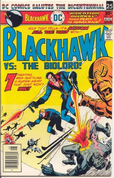 Blackhawk #247 vs. the Biolord, DC Comics, Aug. 1976 Dick Giordano