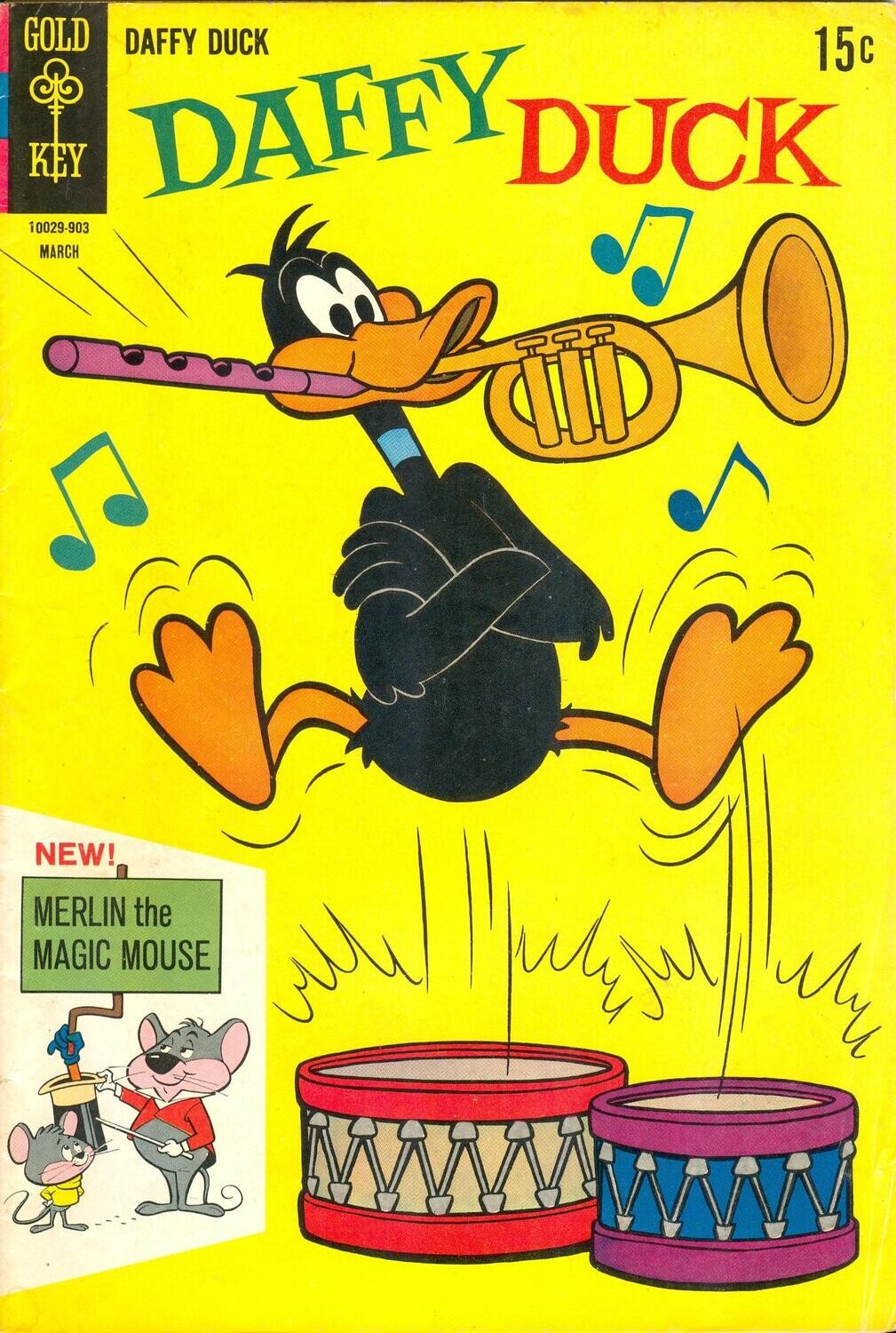 Daffy Duck #56 (March 1969) Gold Key/Western Publishing, 15¢ cover price