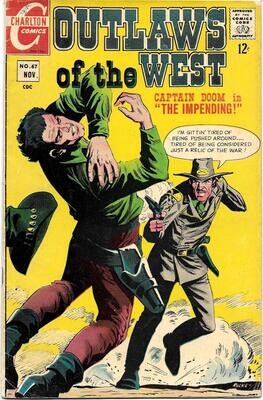 Outlaws of the West #67, November 1967 - Charlton Comics - 12¢