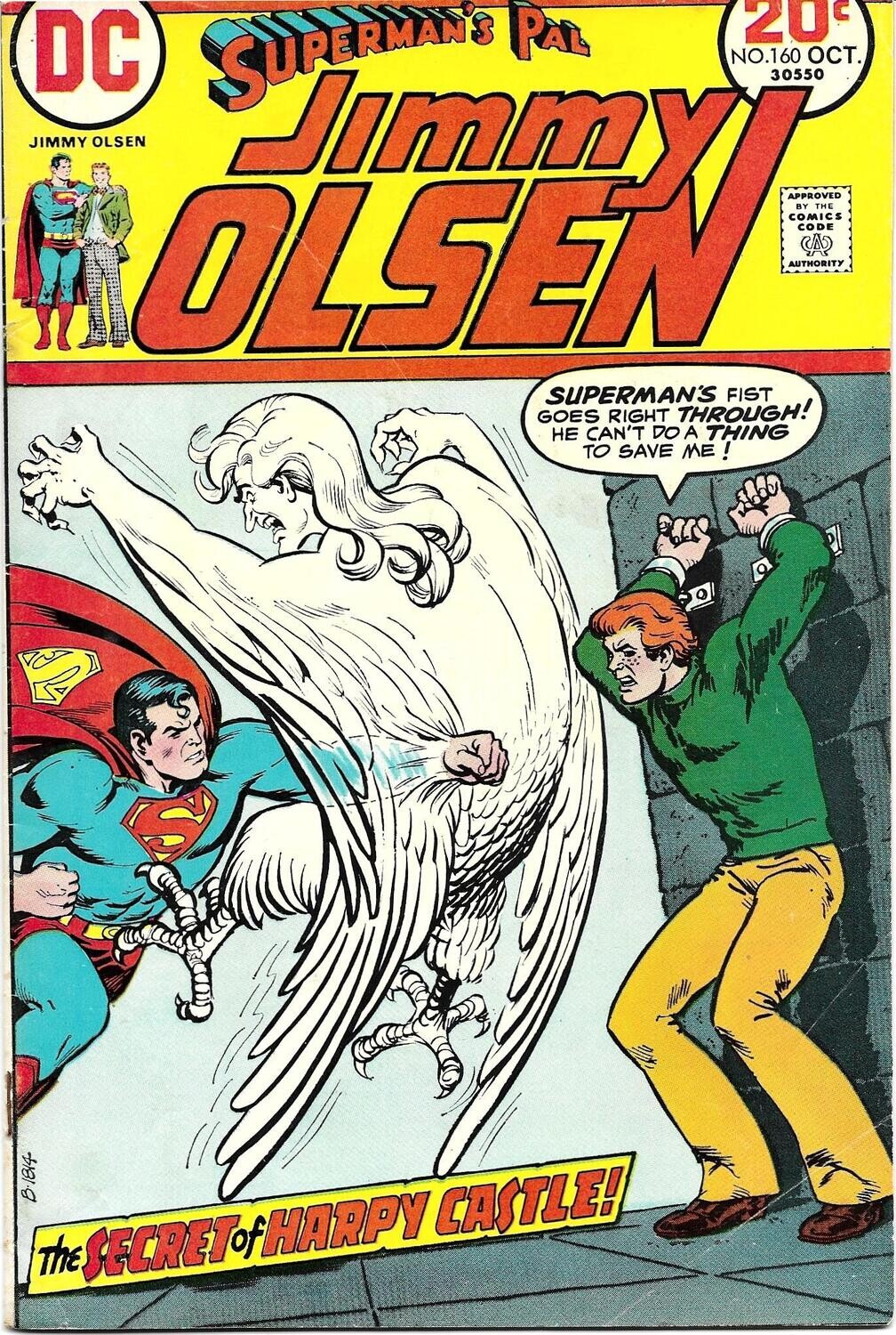 Superman&#39;s Pal Jimmy Olsen #160, October 1973, DC Comics 20¢, Nick Cardy