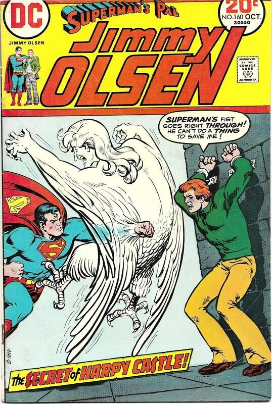 Superman&#39;s Pal Jimmy Olsen #160, October 1973, DC Comics 20¢, Nick Cardy