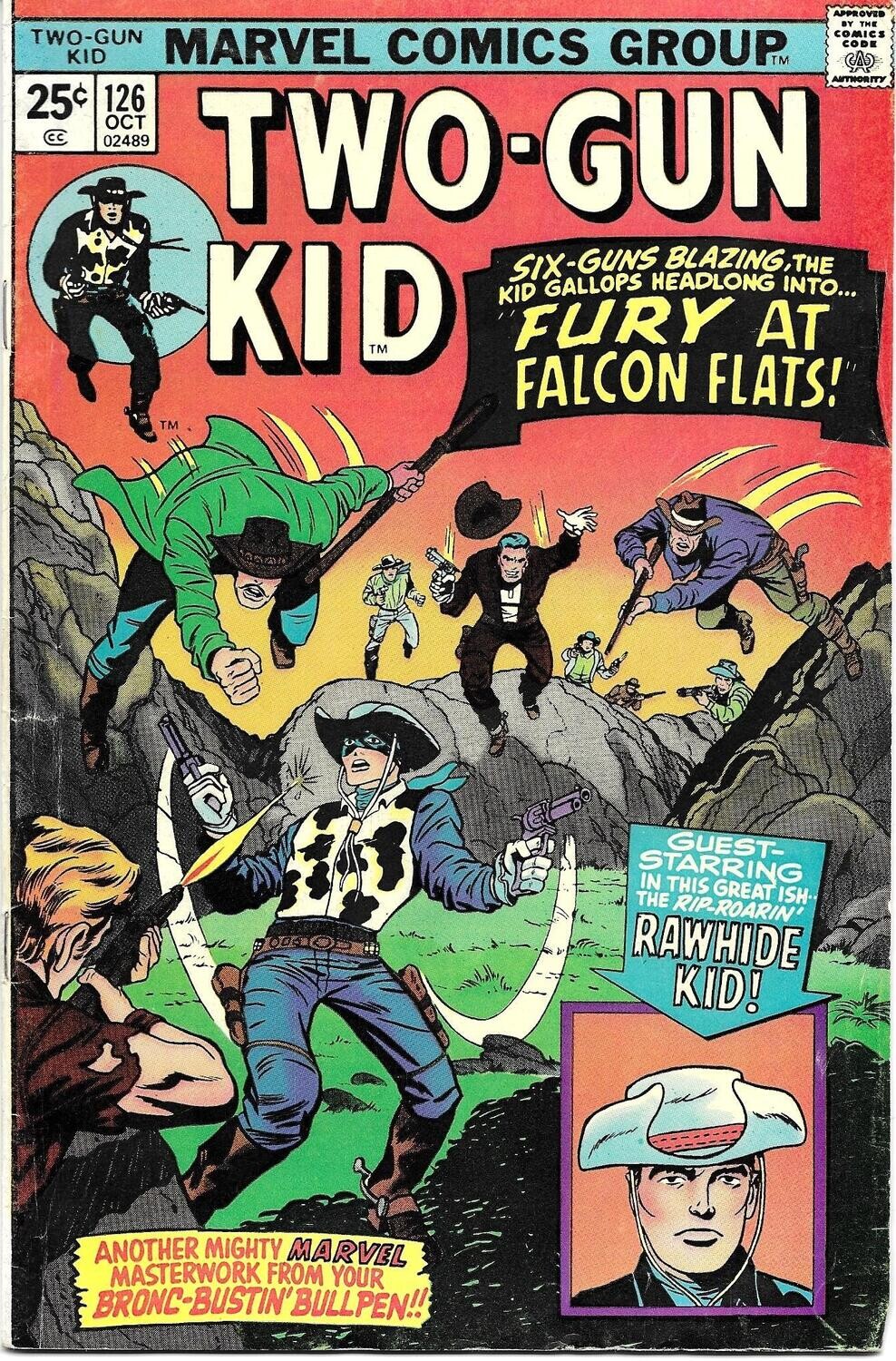 Two-Gun Kid #126, October 1975 Marvel Comics - 25¢ Larry Lieber cover