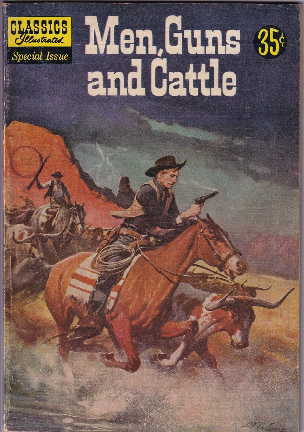 Classics Illustrated Special Issue #153A - Men, Guns and Cattle, December 1959 35¢