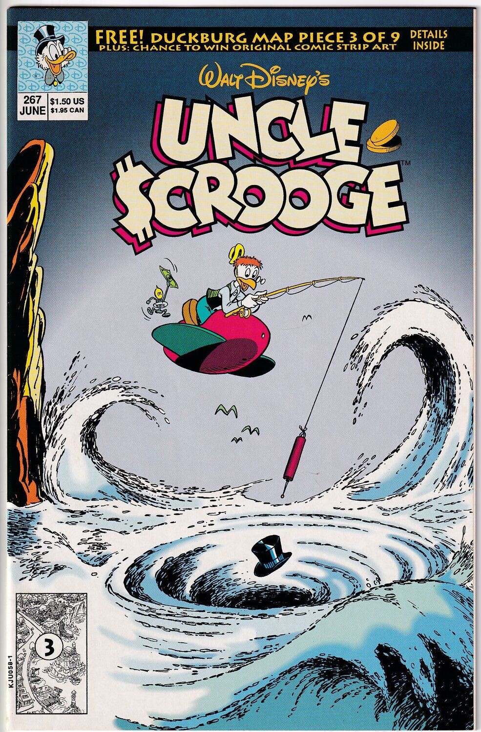 Walt Disney&#39;s Uncle Scrooge #267, Disney Comics, June 1992, Jim Franzen cover