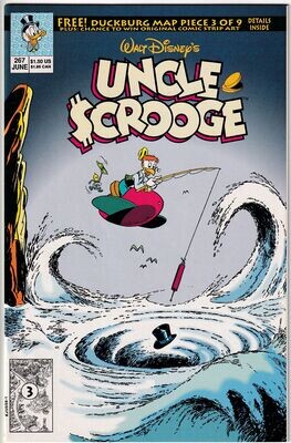 Walt Disney&#39;s Uncle Scrooge #267, Disney Comics, June 1992, Jim Franzen cover
