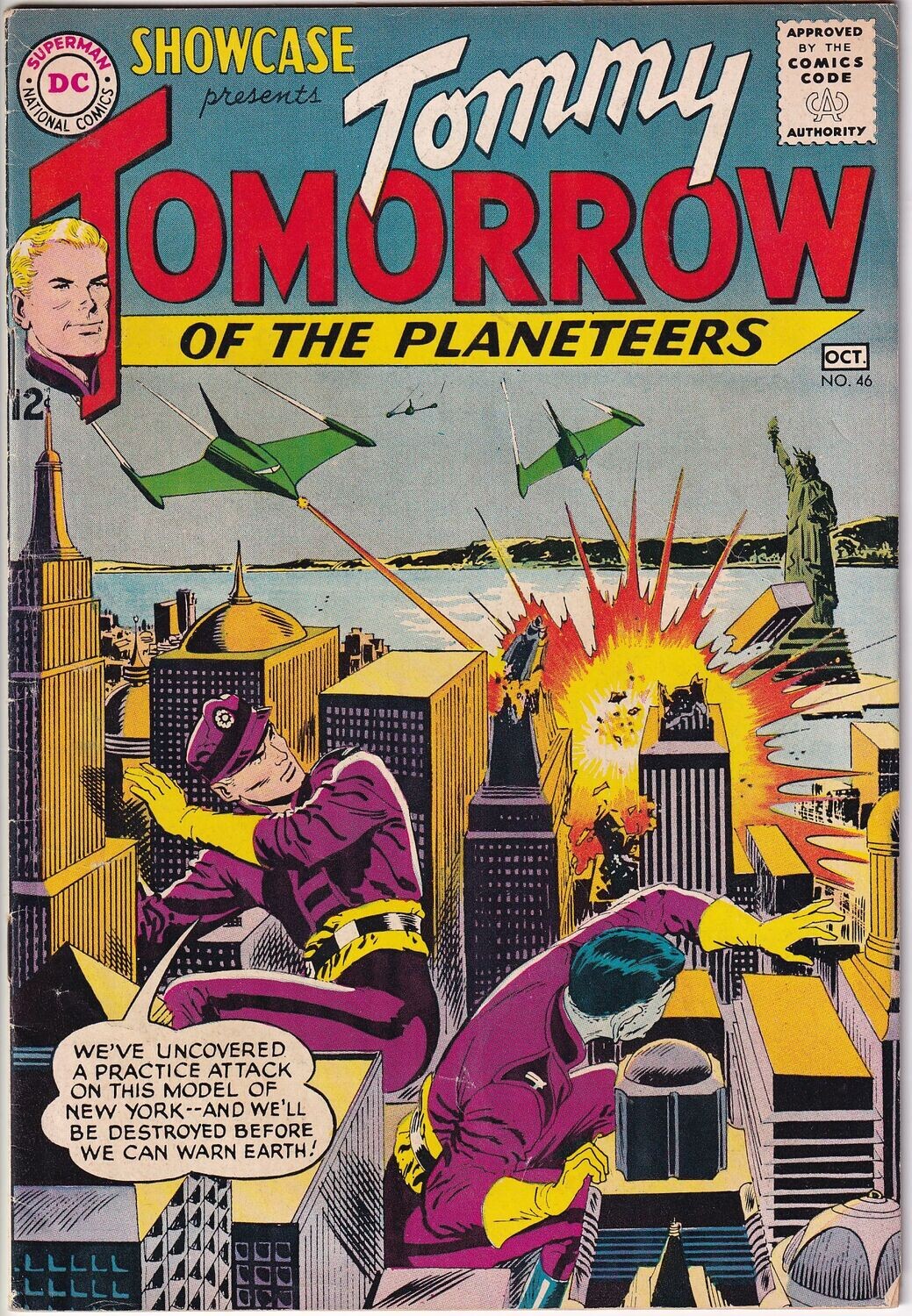 Showcase #46 (Tommy Tomorrow), DC Comics, September-October 1963, 12¢ Cover by Lee Elias