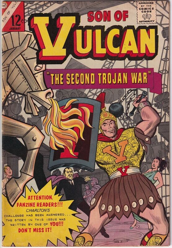 Son of Vulcan #50, Charlton Comics, January 1966, 12¢ Cover by Fraccio &amp; Tallarico