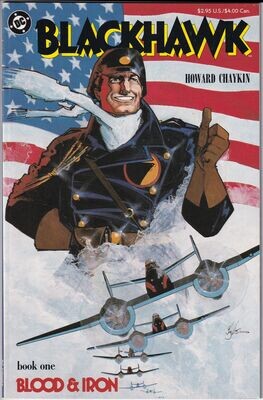 Blackhawk #1, DC Comics, March 1988, $2.95 cover by Howard Chaykin