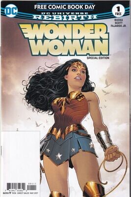 Wonder Woman 1 Free Comic Book Day 2017 Special Edition, DC Comics, May 2017, cover by Nicola Scott
