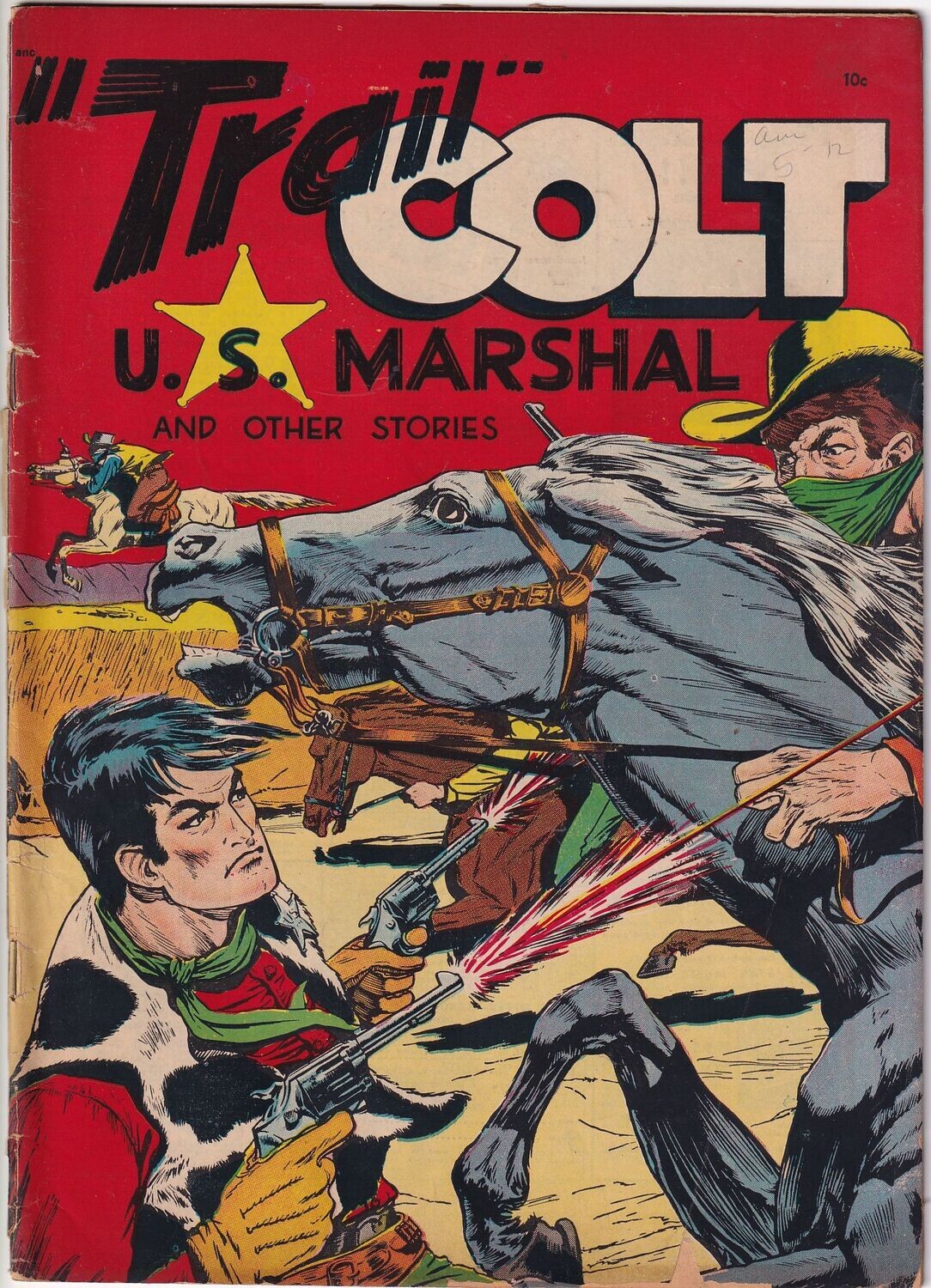 Trail Colt #1 [nn], A1 #24, ME Publications, June 1949, 10¢ cover by Graham Ingels, Frazetta story