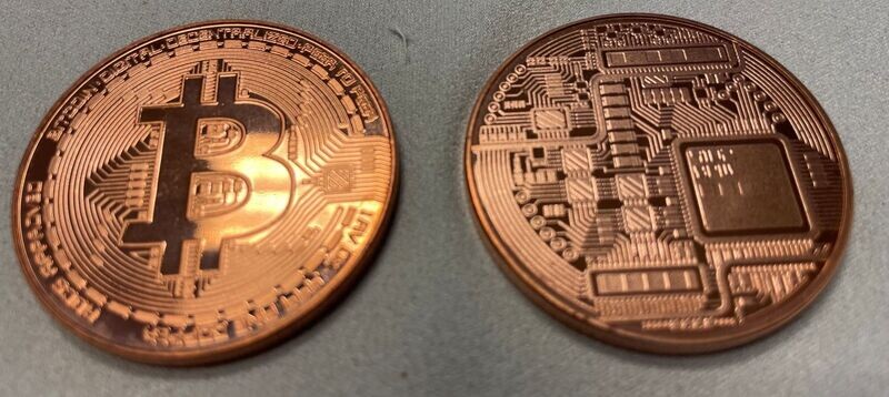 2010 Bitcoin Token - 1 ounce pure copper Michael Bruce