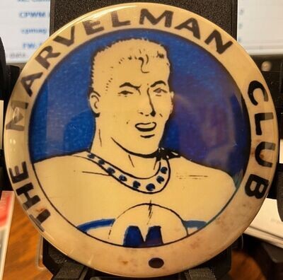Marvelman Club 3¼&quot; pinback badge