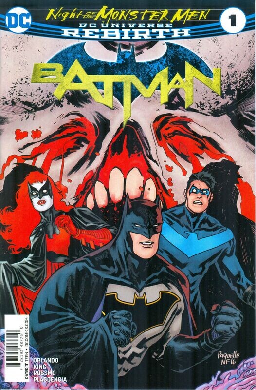 Batman: Night of the Monster Men #1, DC Comics, July 2017, Walmart edition, Yanick Paquette cover art