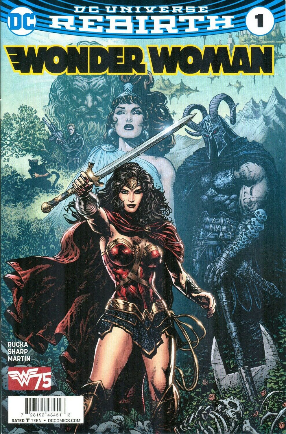 Wonder Woman 1 Special Edition, DC Comics, September 2016, Walmart edition, Liam Sharp cover art