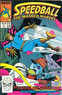 Speedball #7, March 1989, Marvel Comics, Steve Ditko cover &amp; interior 75¢ cover