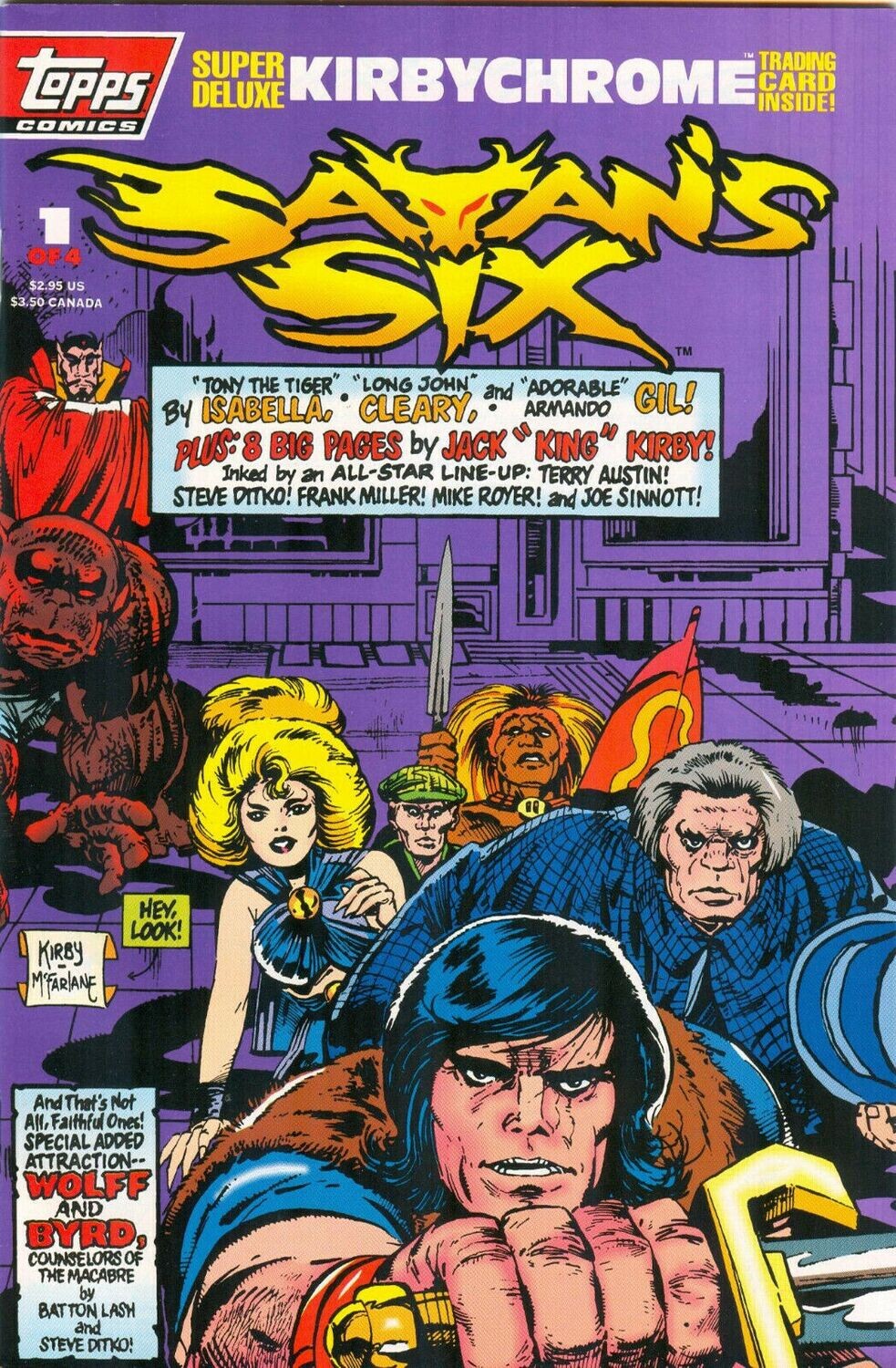 Satan&#39;s Six #1, April 1993, Topps Comics, Jack Kirby cover &amp; 8 interior $2.95