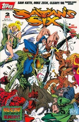 Satan&#39;s Six #2, May 1993, Topps Comics, John Cleary &amp; Armando Gil $2.95