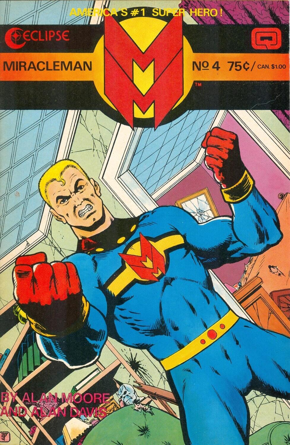 Miracleman #4 (December 1985) Eclipse Comics, 75¢ - Alan Moore &amp; Alan Davis