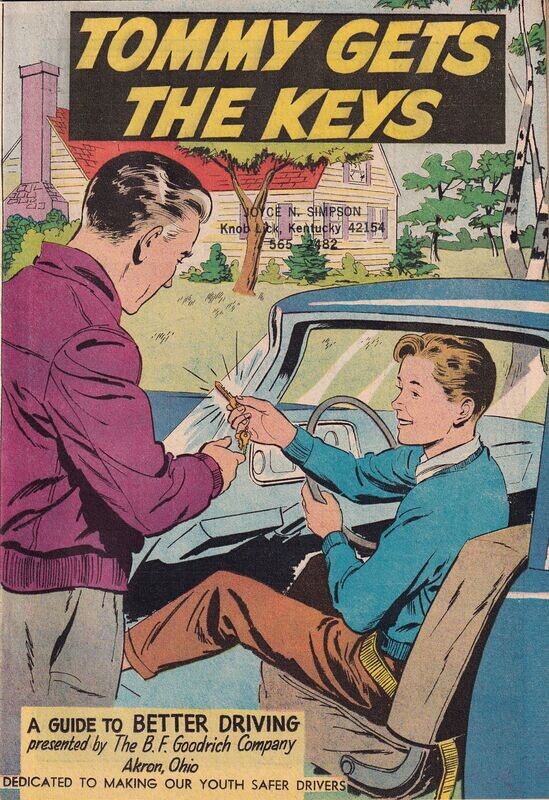 Tommy Gets the Keys - 1954 Series PRD 2-1569 Vic Dowd art
