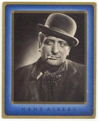 Hans Albers - German Film Super-Star, 1936 Cigarette card #115