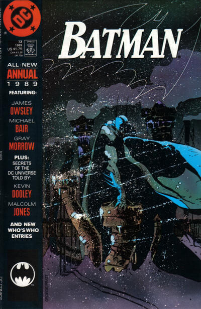 Batman Annual #13 (1989) George Pratt cover, Gray Morrow art DC Comics