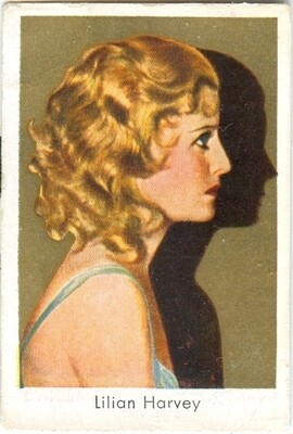 Lilian Harvey - Nazi Era Film Star, Righteous Gentile - 1933 Goldfilm Cigarette Card #2