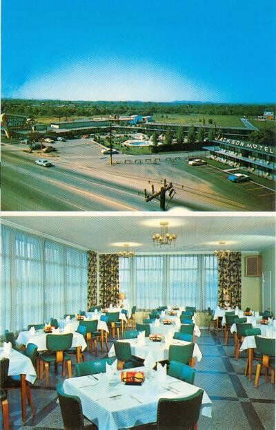 1960s CHROME: Quality Motel - Jackson, Murfreesboro, Tennessee