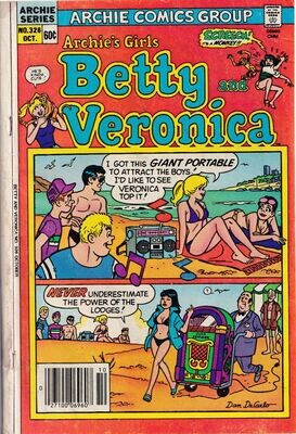 Archie&#39;s Girls Betty and Veronica #326, Archie Comics, October 1983, 60¢ bikinis