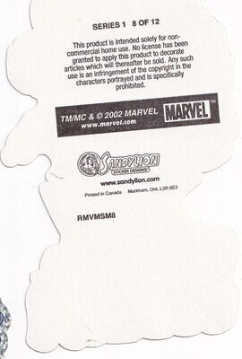 2002 Sandylion Spider-man vending machine set of 12 prismatic stickers.