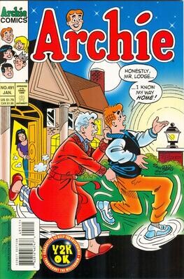 Archie #491 - Archie Comics, January 2000 - Stan Goldberg cover $1.79 VF/NM