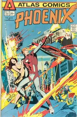 Phoenix #1 - Atlas Comics (Seaboard) VF, January 1975 25¢ cover, Sal Amendola