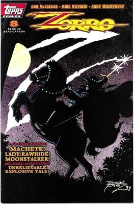Zorro #8, Topps Comics - August 1994, $2.50 cover George Pérez, Lady Rawhide