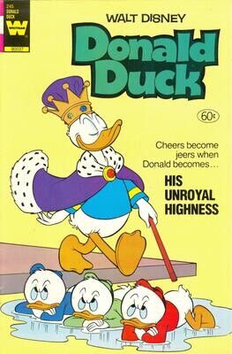 Donald Duck #245 - Whitman Comics, April 1984, last Whitman, Tony Strobl cover
