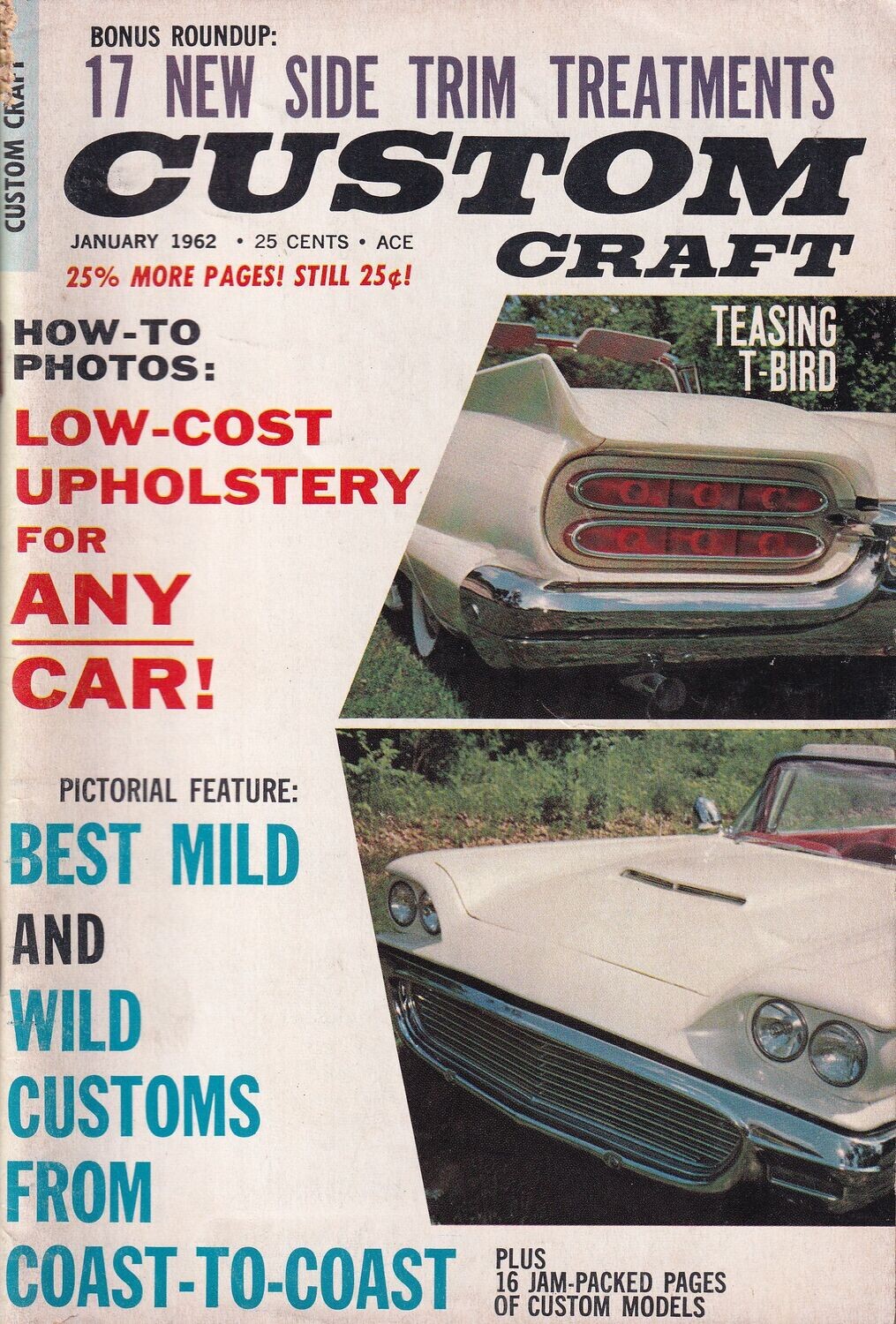 Custom Craft #13, January 1962 - 25¢ Harle Publications - T-Bird