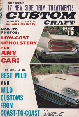 Custom Craft #13, January 1962 - 25¢ Harle Publications - T-Bird