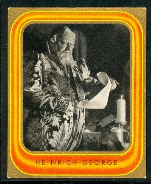1936: Heinrich George - Nazi Film Star - Jud Süss - vintage cigarette card #190