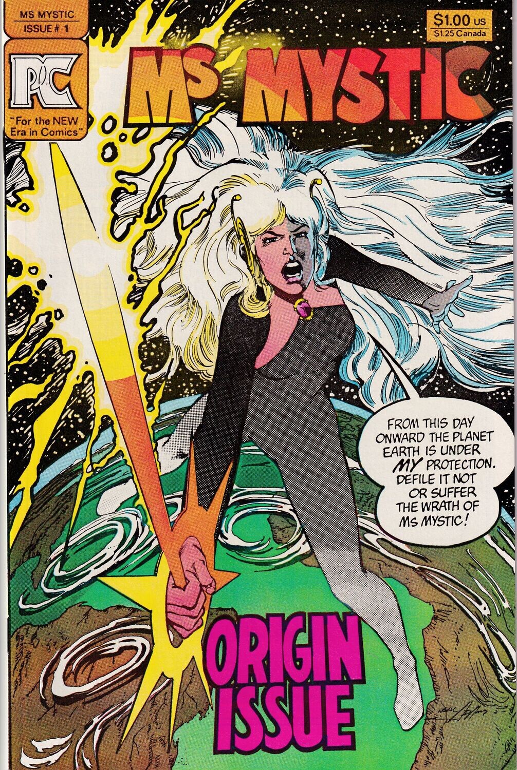 Ms Mystic #1, October 1982 - Pacific Comics, $1 cover, Neal Adams
