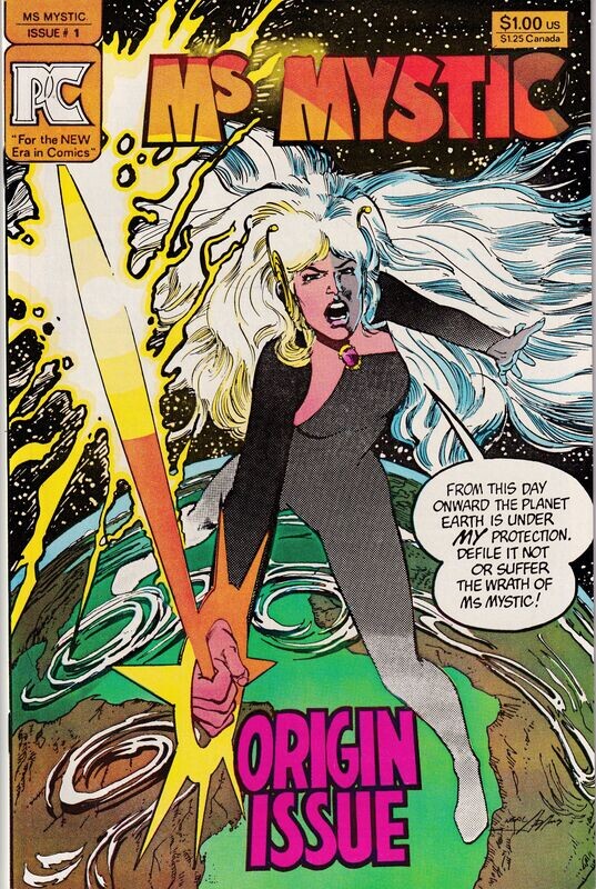 Ms Mystic #1, October 1982 - Pacific Comics, $1 cover, Neal Adams