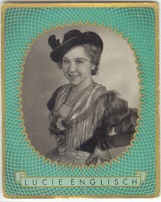 1937: Lucie Englisch, German starlet, large cigarette card #481