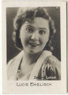 1930s: Lucie Englisch, German starlet, Filmfotos cigarette card #172