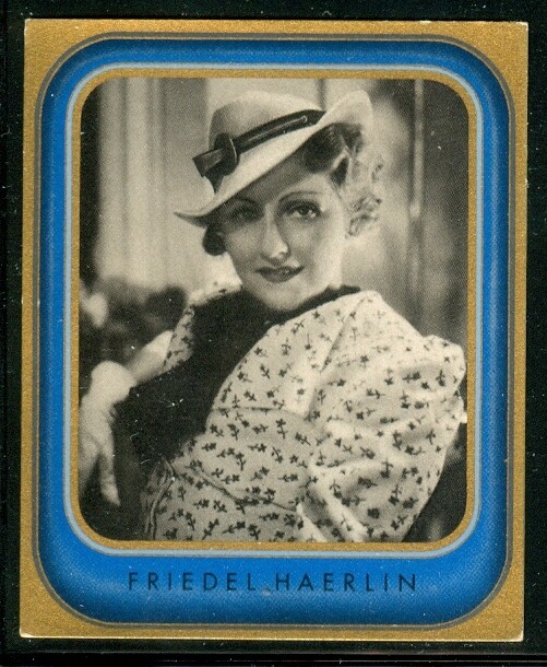 1936: Friedel Haerlin - Nazi era actress, vintage Filmbilder cigarette card #236