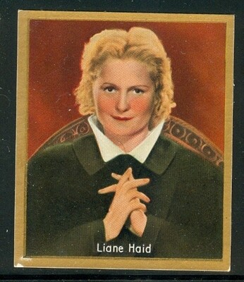 1934: Liane Haid - Nazi era actress, vintage Salem cigarette card #90